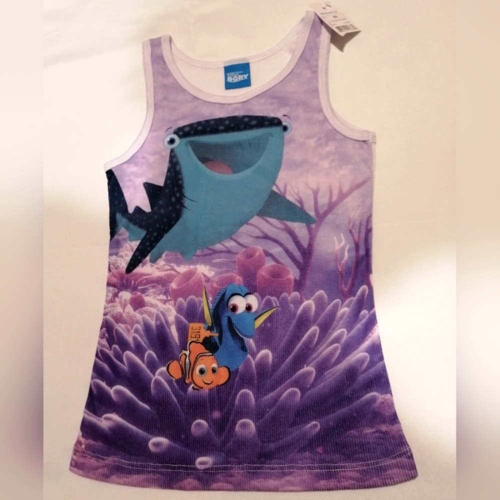 🔥SALE🔥 Disney Pixar Dory Girl's Tank Top NWT Sizes 6 & 6X